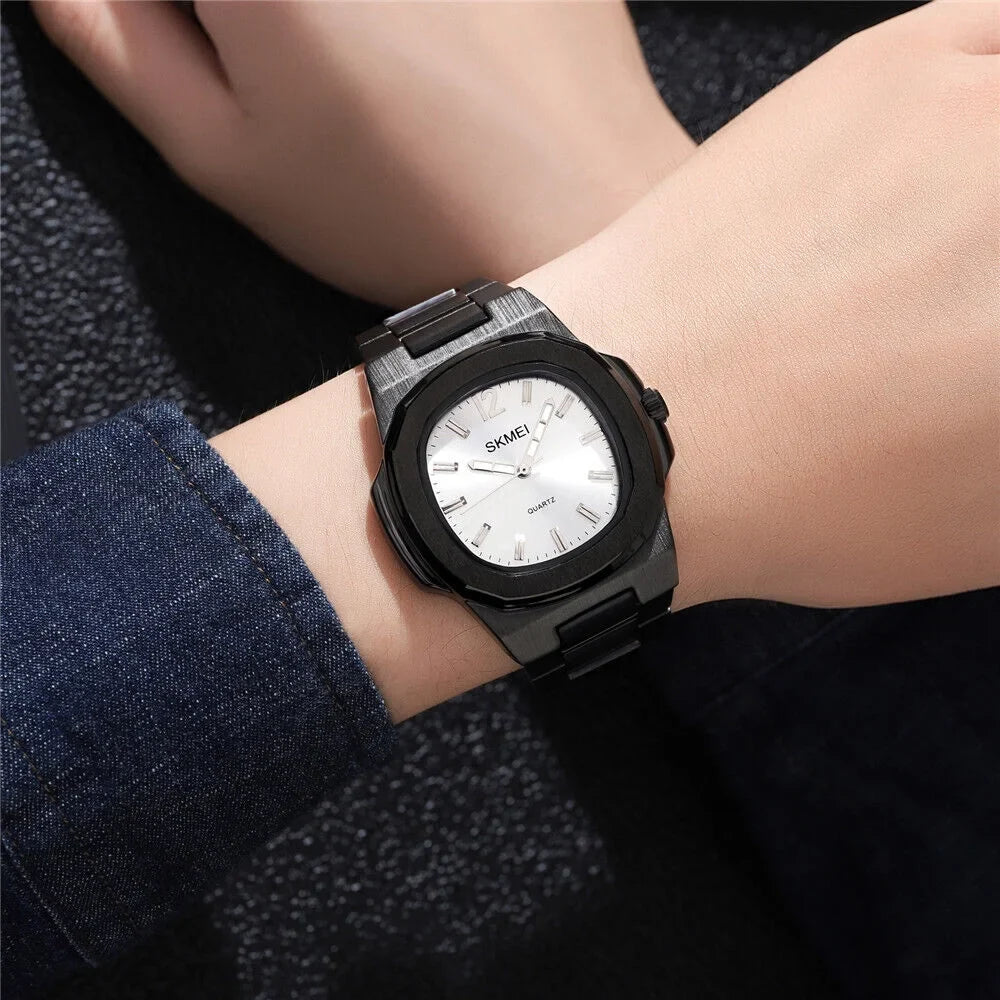 Luxury Watch Steel Business Gold Male For Men Gift Wristwatch Quartz
