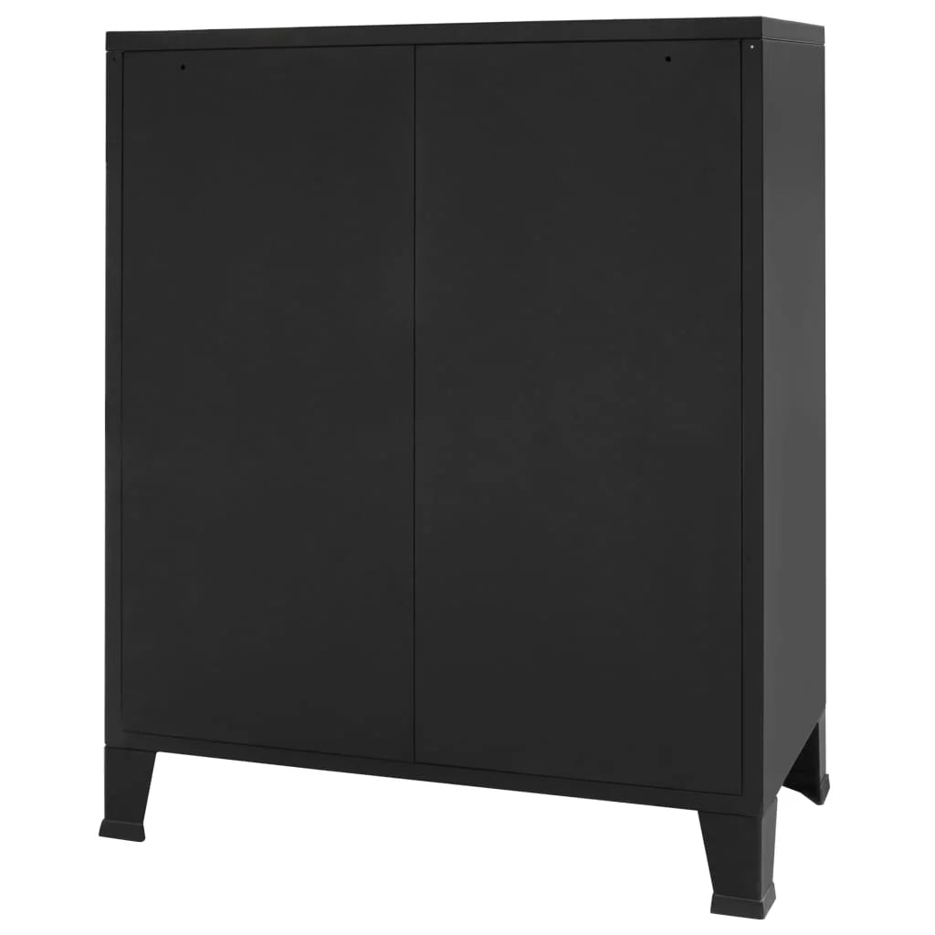 (W 4 Style Inches Black Side Dresser 15.7 H) Room Furniture D Drawer Anself x Entryway Living Metal with Decor 30.7 Industrial Storage x End 36.6 x Chest Hallway Handles x Cabinet Bedroom