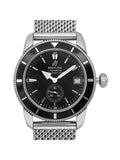 Black Heritage Dial Breitling Mens Watch 38mm SuperOcean A3732024-B869SS Steel