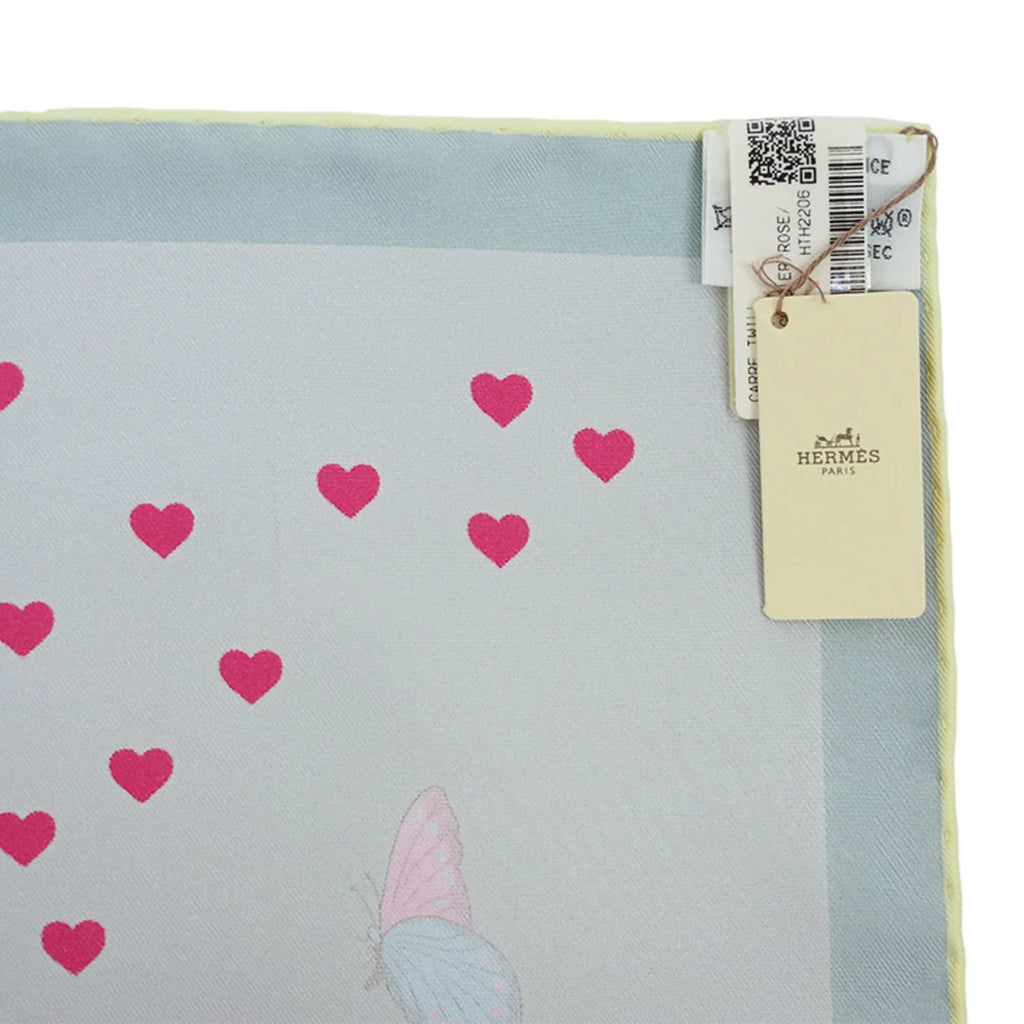 Story SCARF90 2022AW Muffler Carre Purchased New) in Scarf 2022 Women's Pre-Owned Pink Hermes (Like STORY Multicolor H003875S Glacier July Men's Blue 90 Silk HERMES
