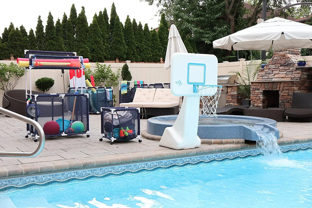 Equipment Kids Large, Blue Holder, Essentially x Bin, Floats Height, Organizer Rolling Balls and Storage Toys, x W 28" Floats, Noodles L Yours (43" Style Mesh Pool 25" H), 563009