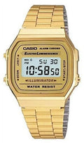 A168WG Digital Light Sport Watch Eliminator Alarm A168WG-9 A168WG-9W Gold