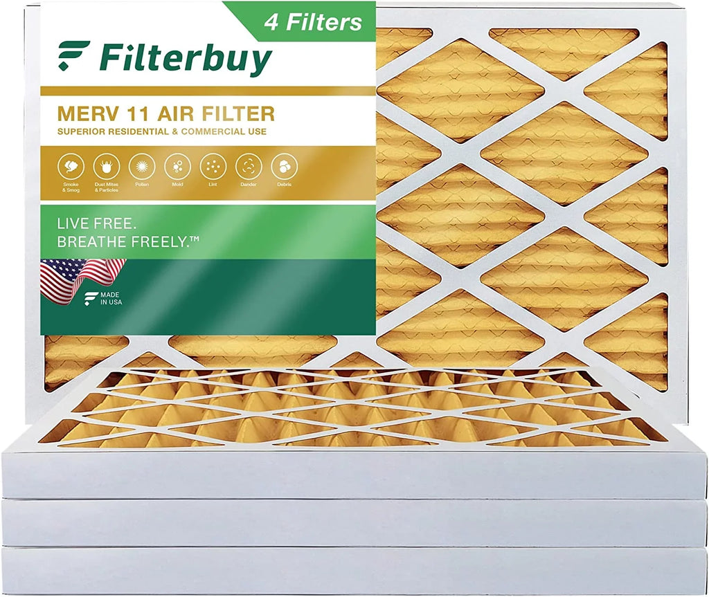 Pleated (4-Pack) Air Filterbuy Filters AC MERV 11 HVAC Furnace 16x36x2