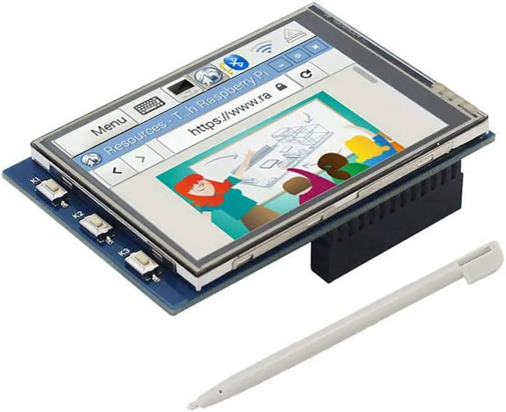 2.8 Display Resistance /3B+ 4B SPI Compatible Treedix with Touch inch Pan LCD Raspberry Touch with Interface Color Pi Screen TFT TFT Screen