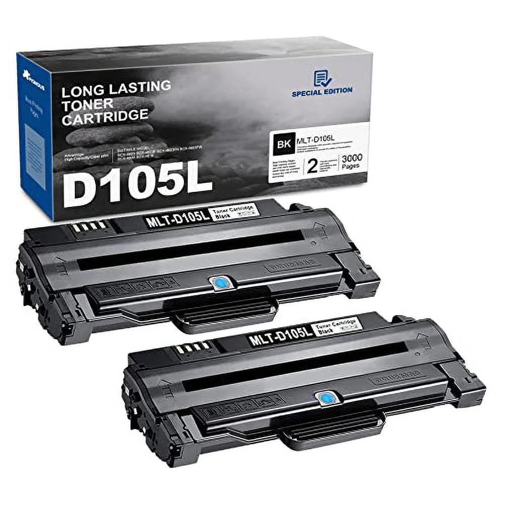 ML-2525 Printer, SCX-4623F SF-650 SF-650P Toner ML-2525W MLT-D105L for ML-2545 Replacement Samsung MLT-D105L SCX-4623FN Toner Pack Black 2 ML-1915 D105L - SCX-4623FW Cartridge 105L