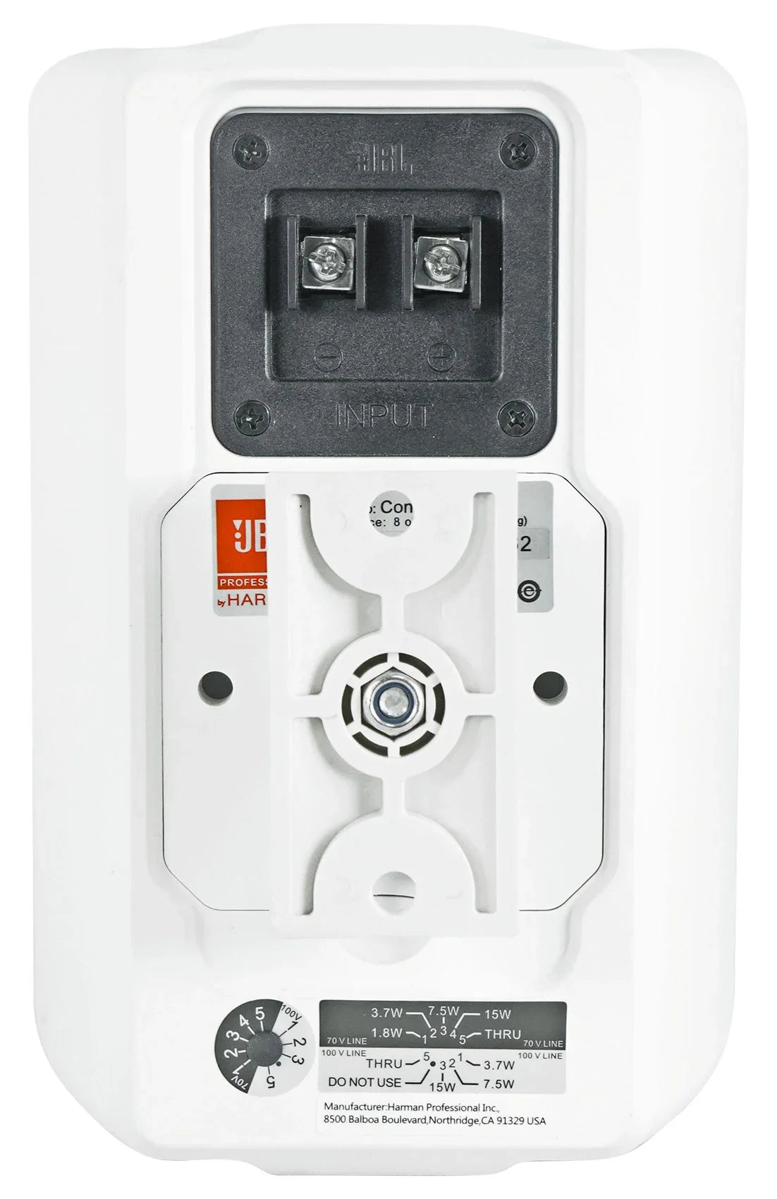 23-1 Control Indoor/Outdoor Amp 70v Commercial White + Speakers 3" JBL (2) Wall