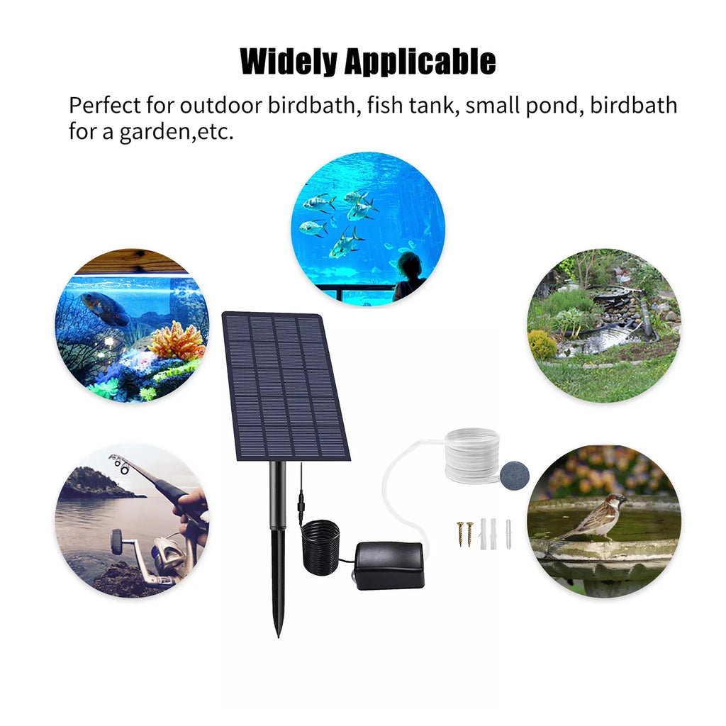Pond Pipe Air for Air Plug-in 2W Pump Oxygenator Pool Pump Oxygen Fishing Fish with Fish Aerator Aerator Oxygen Solar Aquarium Bubble Stones moobody Garden