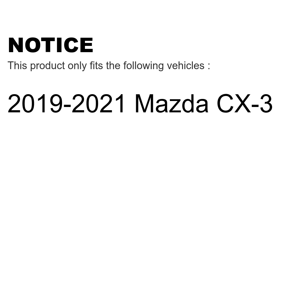 KTC-100525 Kit CX-3 Mazda Ceramic For Pads Front Brake Rear 2019-2021