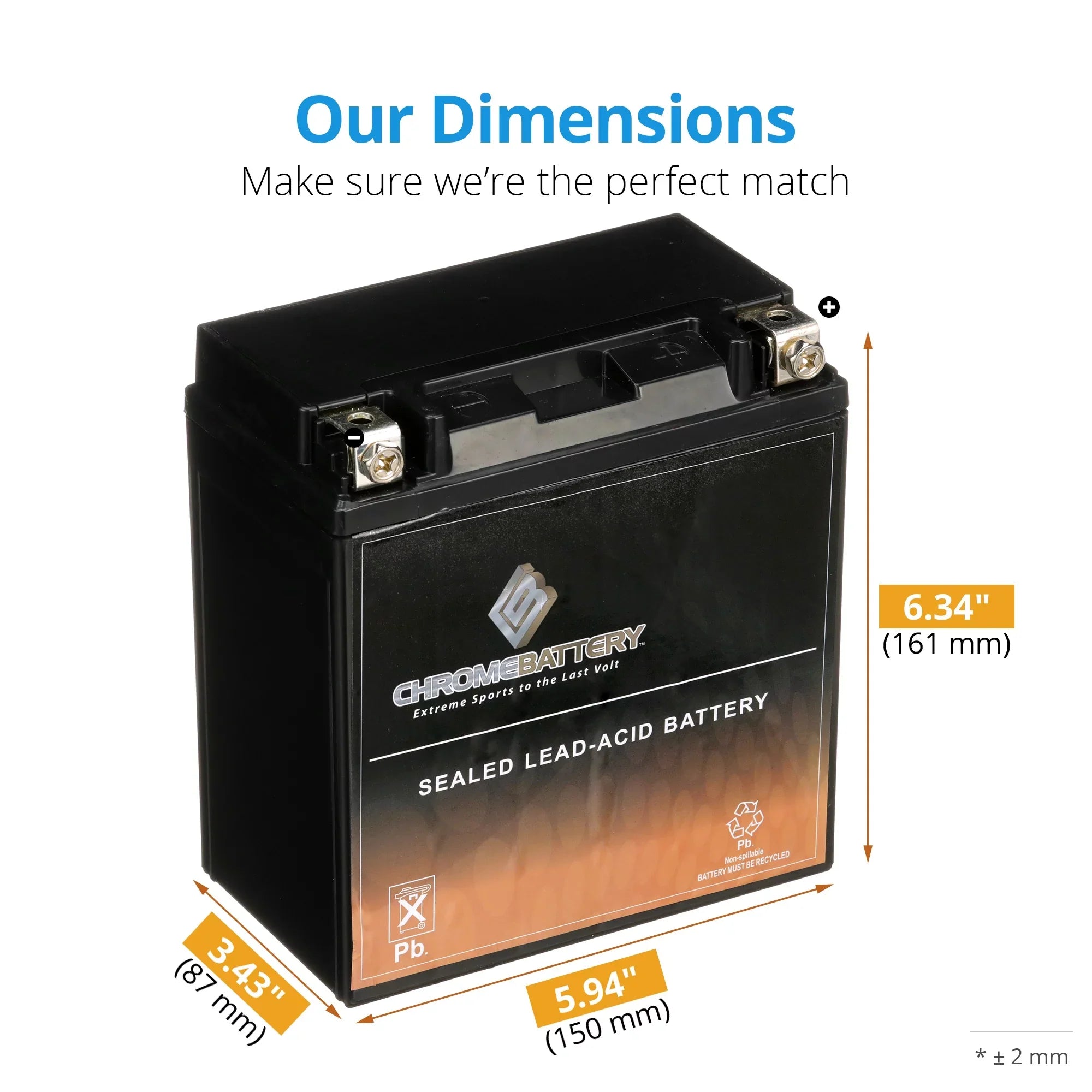 Battery Ah, (16-BS Kawasaki YTX16-BS Volt,14 for CCA) D Nomad 1600cc Motorcycle Chrome 12 2009 Battery 230