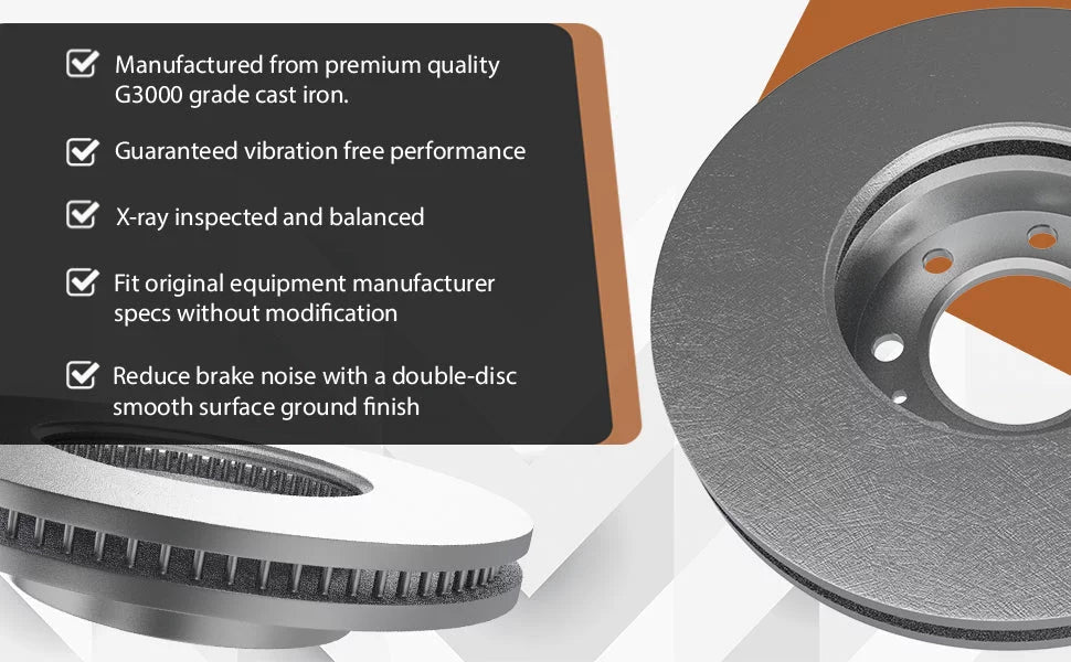 Rear] 2012-2017 Kit Brake Replacement [Front and Set Pads X Buick and 2.4 Disc Ceramic Rotors Premium For Verano | 12 X Piece Brake Advanced |