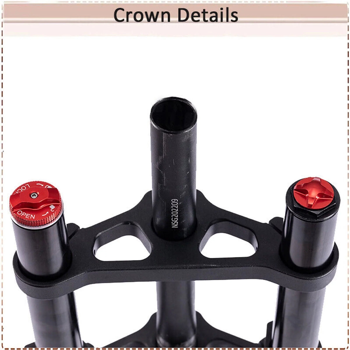 Fork Brake Shoulder Front Single/Double Disc Fork Fat Air 20inch Bicycle Suspension 20*4.0 Fork Bike BUCKLOS 9*135mm Parts Snow