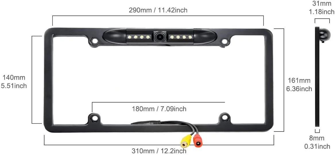 Night For Camera MVH-1400NEX Color Pioneer Black Vision View Frame Rear
