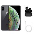 A) Restored Earbuds 64GB (Fully (Refurbished) Max Wireless A1921 Apple Unlocked) Space w/ Gray iPhone XS (Grade