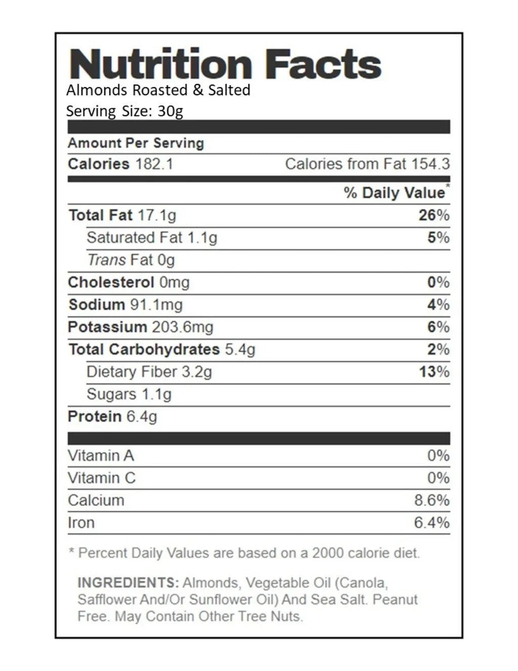 & salted Almonds Roasted