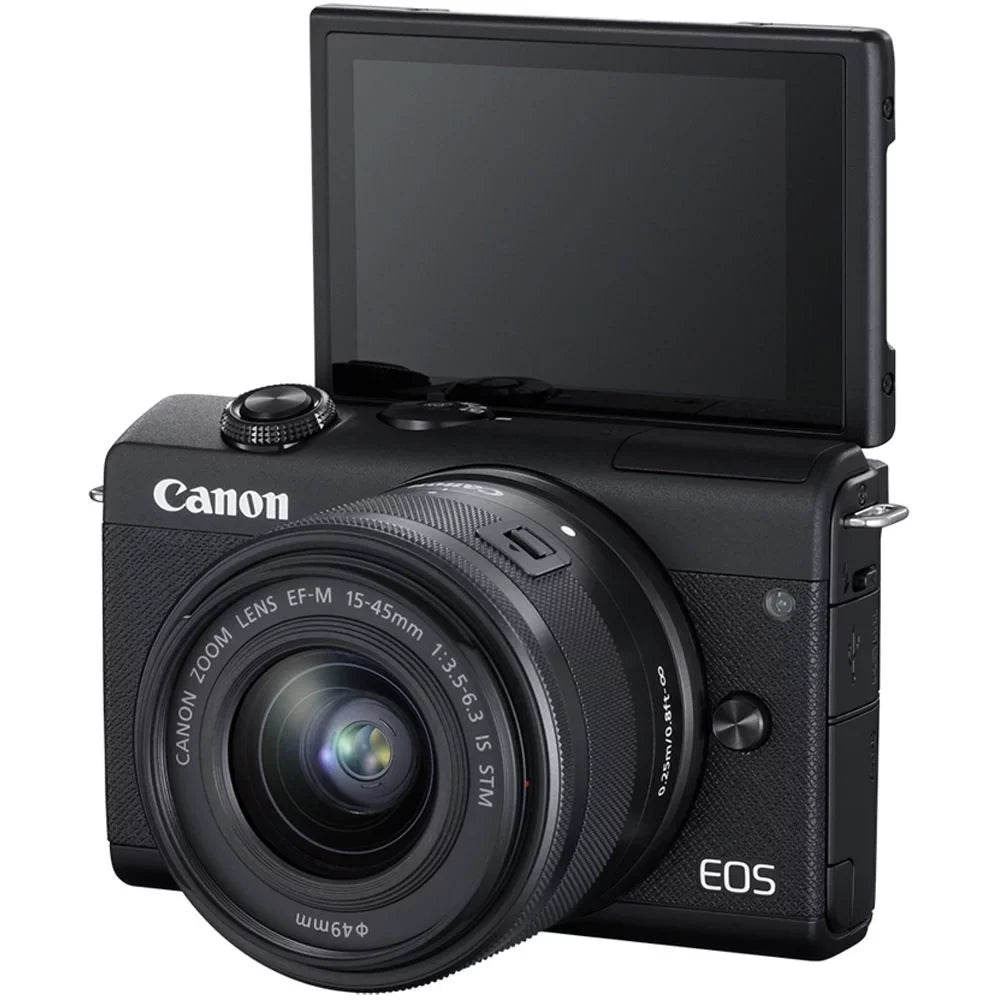 '+ + x (3699C009) Lenses (Black) Mirrorless Reader Charger LPE12 More Canon EOS Card + 55-200mm 15-45mm 64GB Filter Kit + M200 2 Kit Color + 2 with + Filter Camera and Card Battery x +