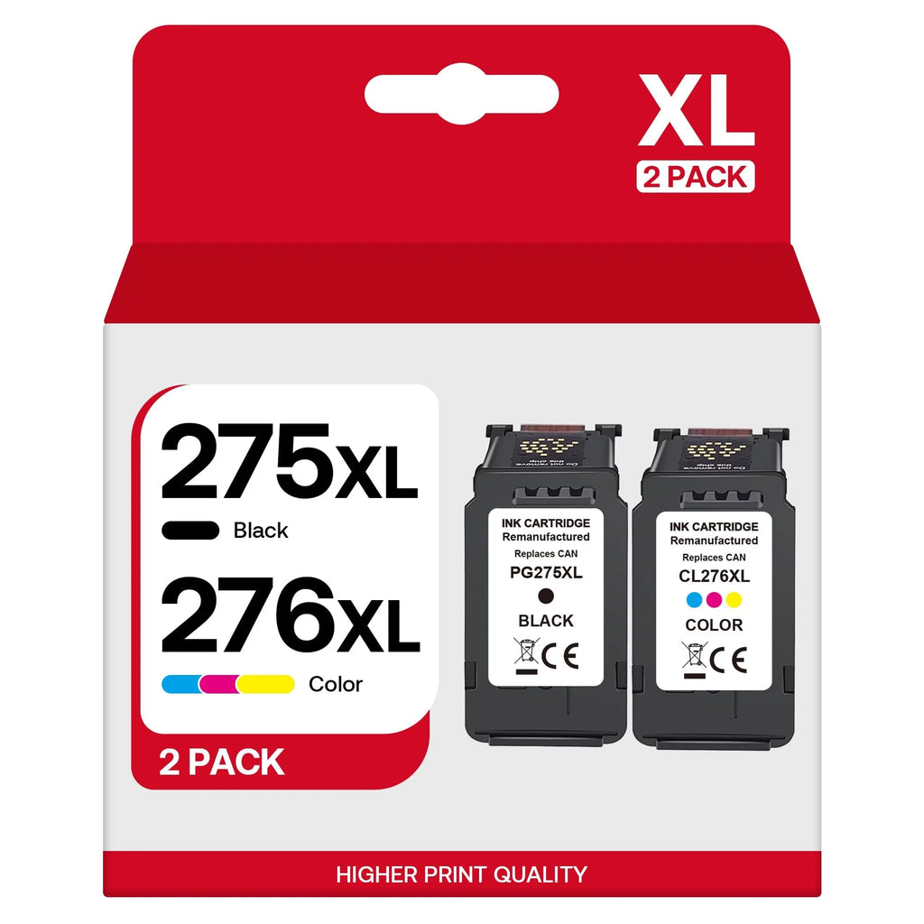 Cartridge TS3520 Printers Combo CL-276 276 Color) for 276XL TR4720 XL PIXMA Multi Black, Pack Canon Canon TS3500 TR4700 Ink TS3522 TR4722 1 PG-275 Replacement Compatible (1 for 275XL Value Pack 275