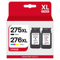 Cartridge TS3520 Printers Combo CL-276 276 Color) for 276XL TR4720 XL PIXMA Multi Black, Pack Canon Canon TS3500 TR4700 Ink TS3522 TR4722 1 PG-275 Replacement Compatible (1 for 275XL Value Pack 275