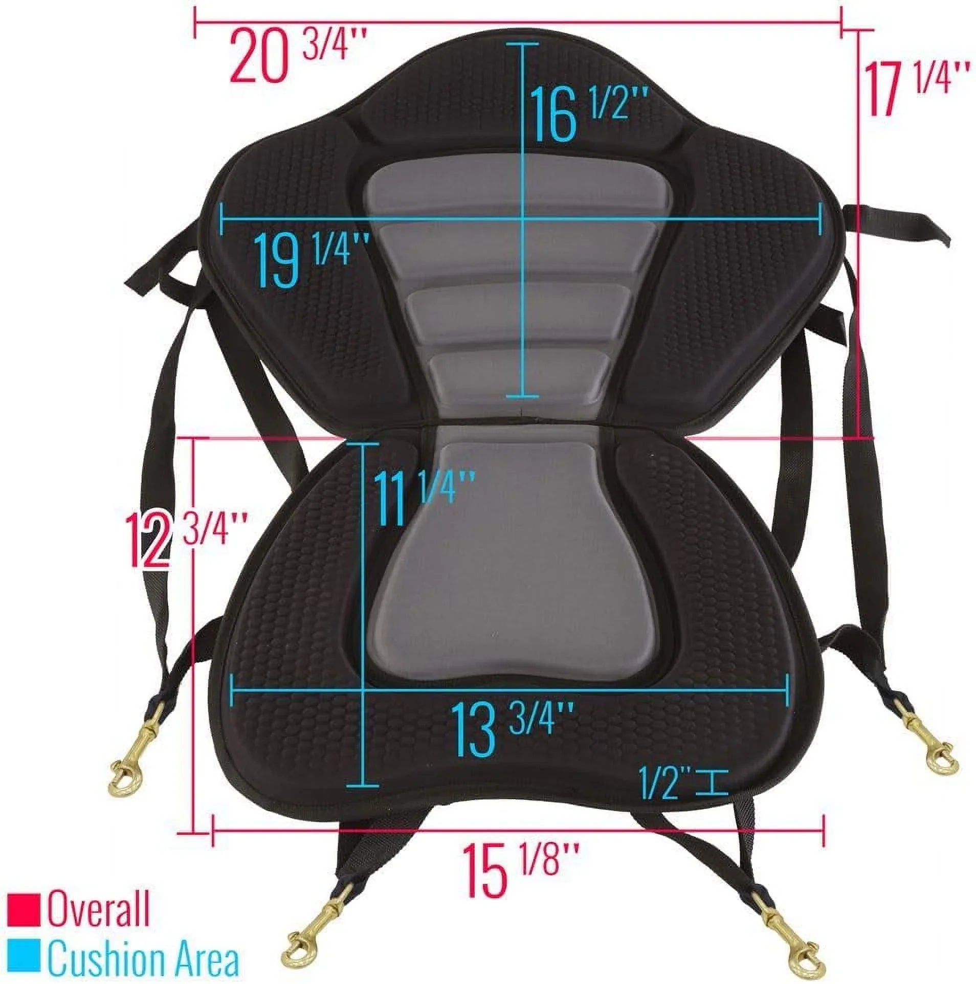 Sit-On-Top Backrest Kayak & Padded Seat