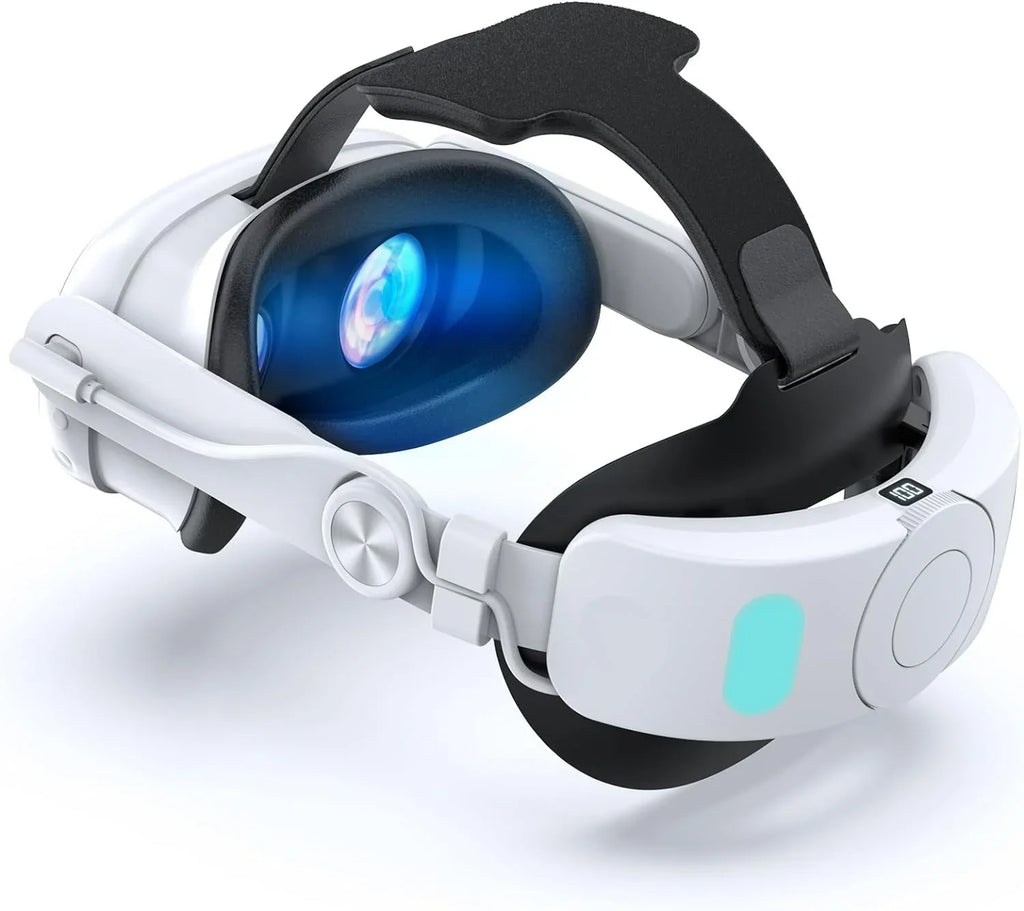 VR Extend to Adjustable Pressure & Meta Elite Reduce Quest Battery Playtime-for Quest with 5300mAh Strap, 3 Meta Accessories for Strap Pack 3, Battery Head