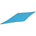 New) triangle cashmere Hermes Pre-Owned ladies triangular silk HERMES scarf blue (Like