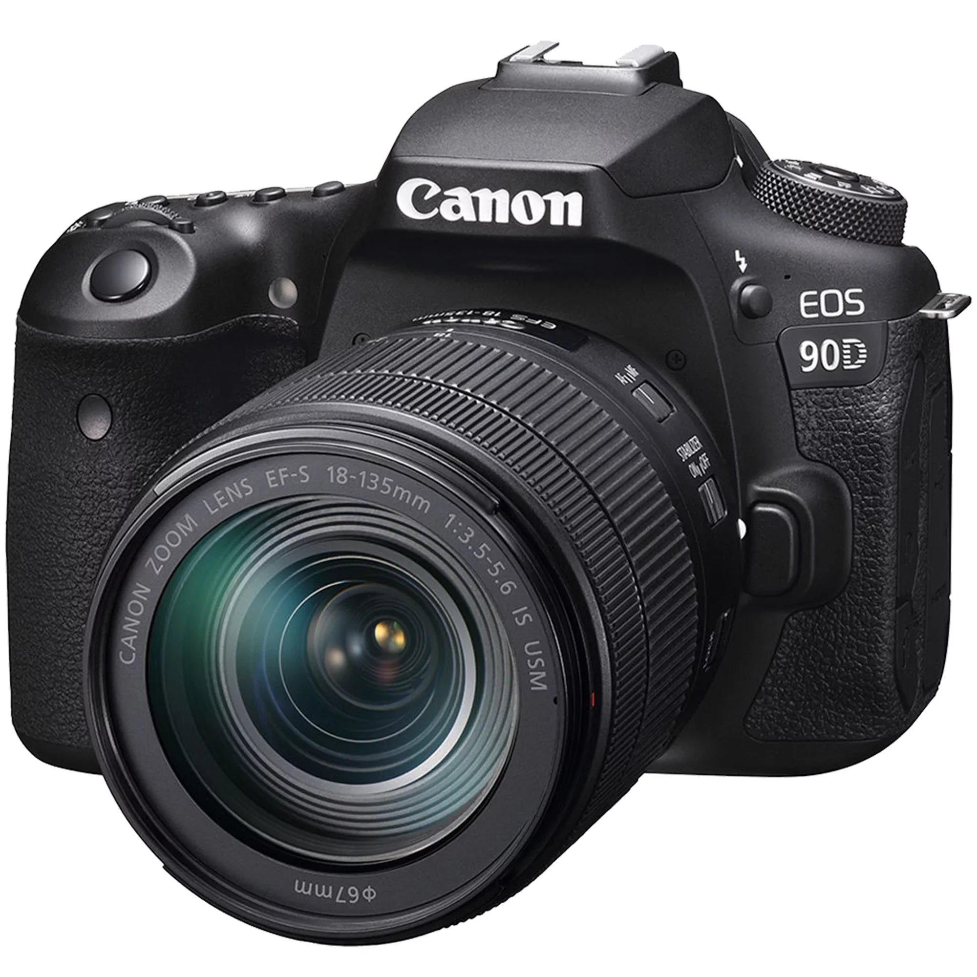 Canon Memory ZeeTech Camera DSLR + 64GB + Bundle SanDisk Card 18-135mm Lens with Accessory USM IS 90D EOS