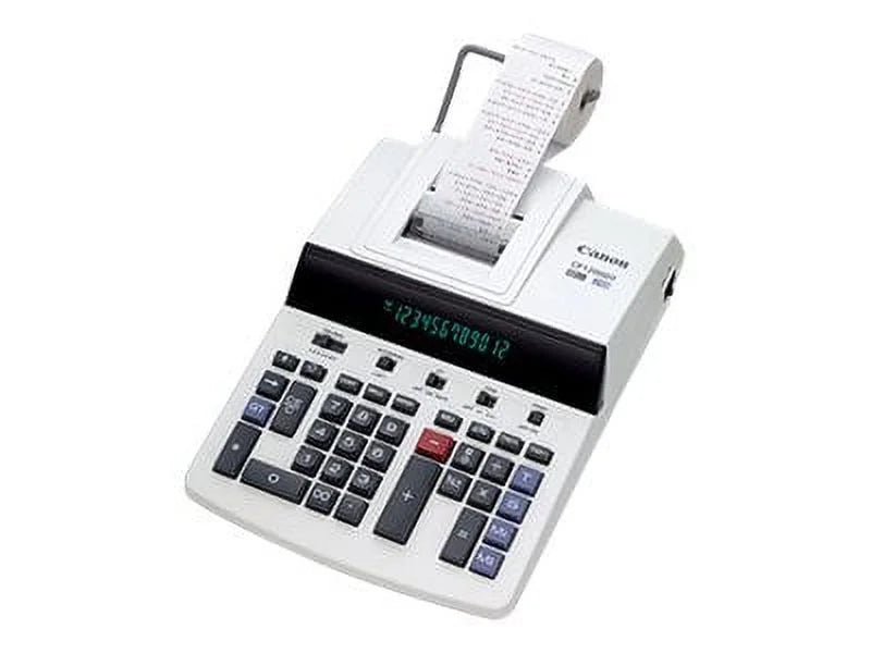 12-Digit 4.3L/Sec Calculator, CP1200DII Desktop Print, BK/RD Commercial Canon Printing