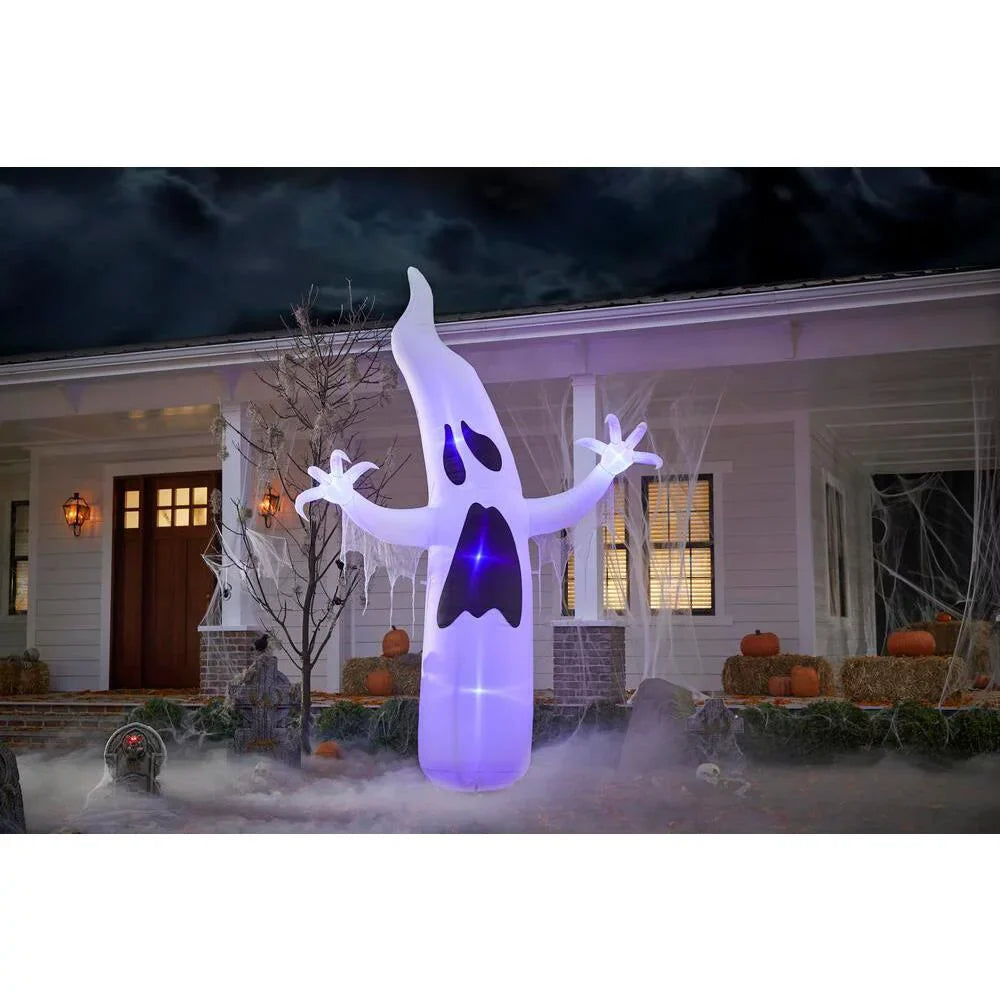 Ghost Short ft. Lightshow Circuit with Halloween Inflatable 12