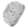 0513Sq Out - in You Out Will Iced Hop Bling-ed (Silver Watch Raymond a Hip Watch Crystal Black R#) Biggie Charles Hypnotize Square