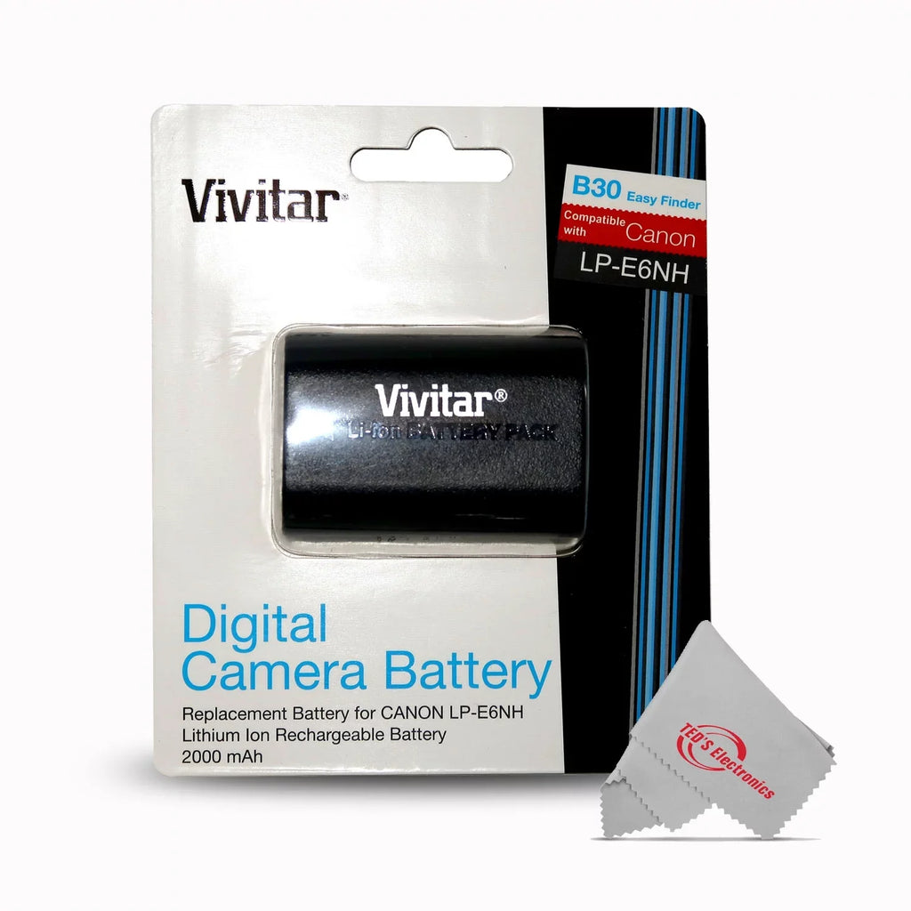 Battery R6 for 90D LP-E6NH 60Da 80D Replacement 7D 6D R 70D IV Canon CBE6NH EOS 5D 3x Vivitar R6 60D Mark