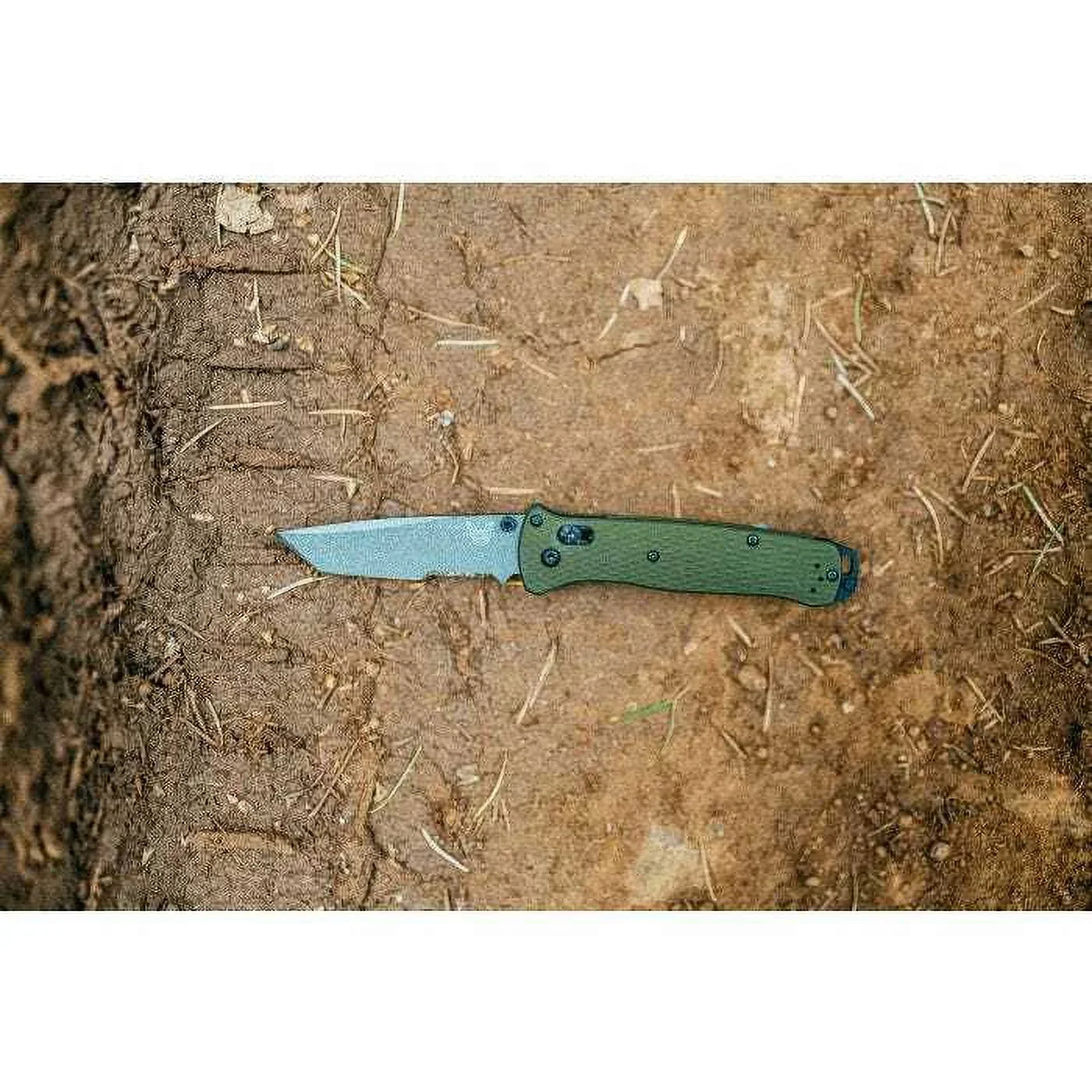 Axis Serrated 537SGY-1 Super Bailout Coated Tanto Benchmade Steel Tool CPM-M4 Knife Grey