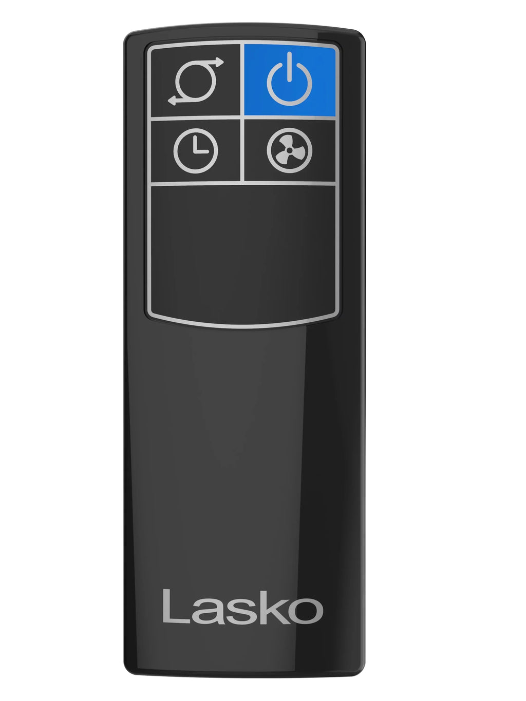 Fan Hybrid 38" Lasko Remote Black/Silver, Tower Timer, New 4-Speed T38415, with Control,