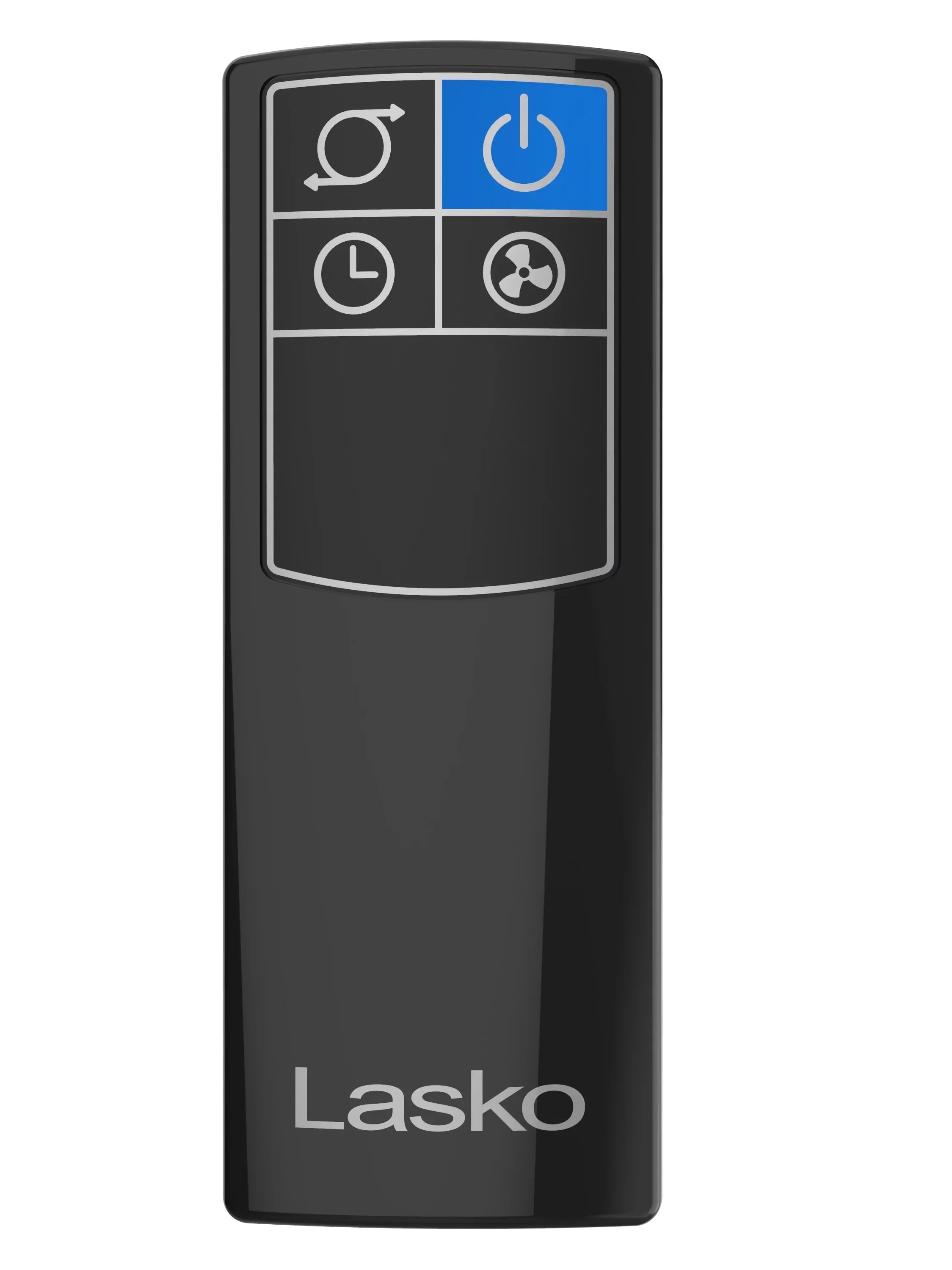 Fan Hybrid 38" Lasko Remote Black/Silver, Tower Timer, New 4-Speed T38415, with Control,
