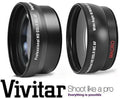 Lens Kit For (52mm Nikon Set Compatible) D3300 Telephoto Hi-Definition Angle 2Pc & Wide D5300 Lens