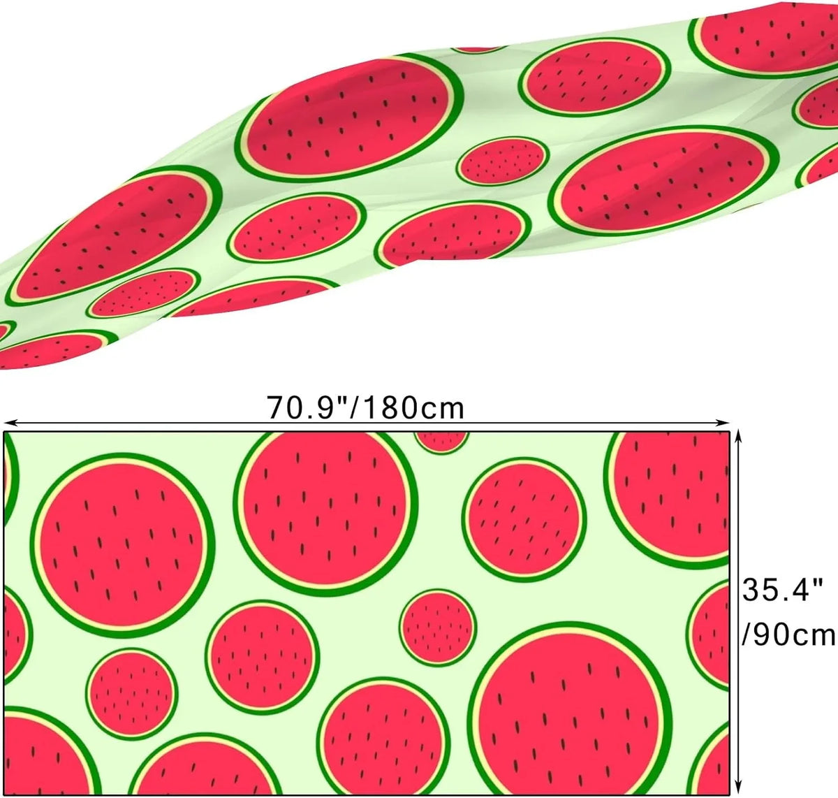 With Scarves Seeds Silk Women Wrap Neck for Scarf Long Watermelon Hyjoy Girls Shawl Lightweight