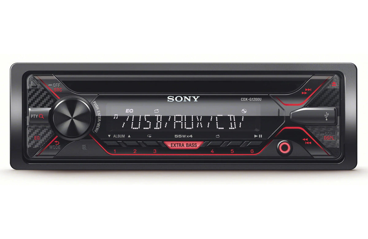 Inputs CD & Zonoz Bundle max Tool Sony and with USB Receiver Aux 55Wx4ch CDX-G1200U Z