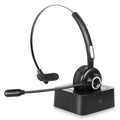 Cell with Oppo Isolation Comfortable Phone Headset, Wireless with Headset Dock Base Mute Noise Charging A83 Mic for Bluetooth Headset UX-M97 Wireless Function Microphone, With Charging