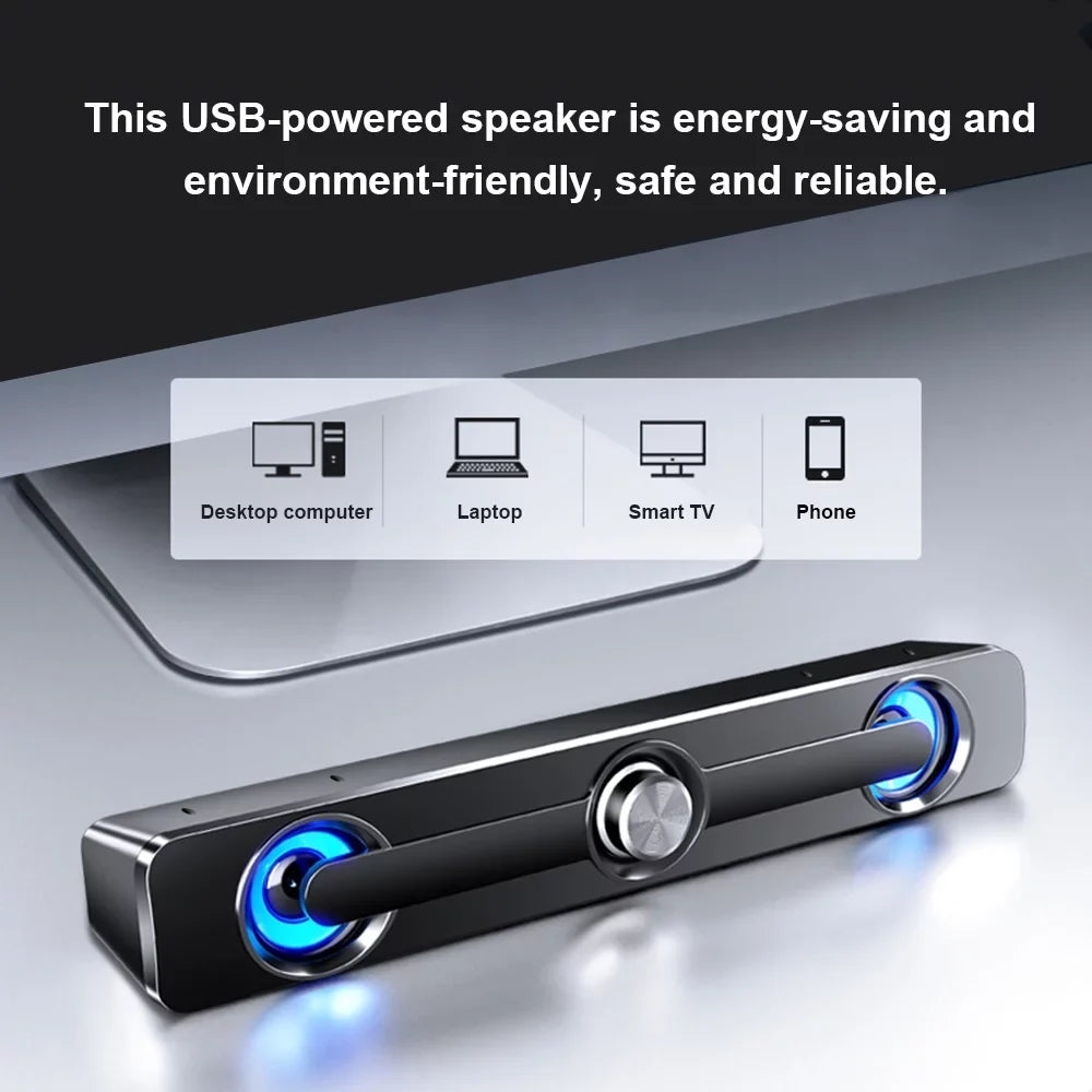 Bass Tablet Speaker Computer Speaker USB MP3 Bar V-111 for PC Phone Box MP4 Powerful Laptop Stereo Subwoofer Surround Wired moobody Sound