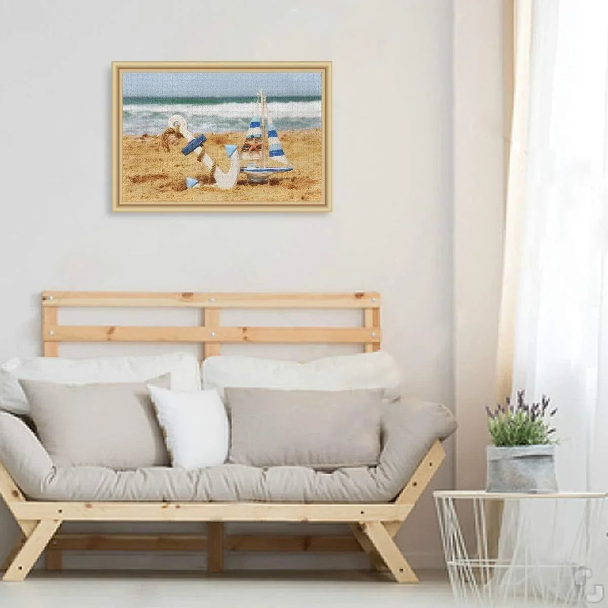 On Starfish Horizon Jigsaw Tropical Kids Puzzle Puzzles DIY Gift Sea Beach Ocean 500 Adults Pieces Sand for and Wellsay Sailboat Summer Anchor