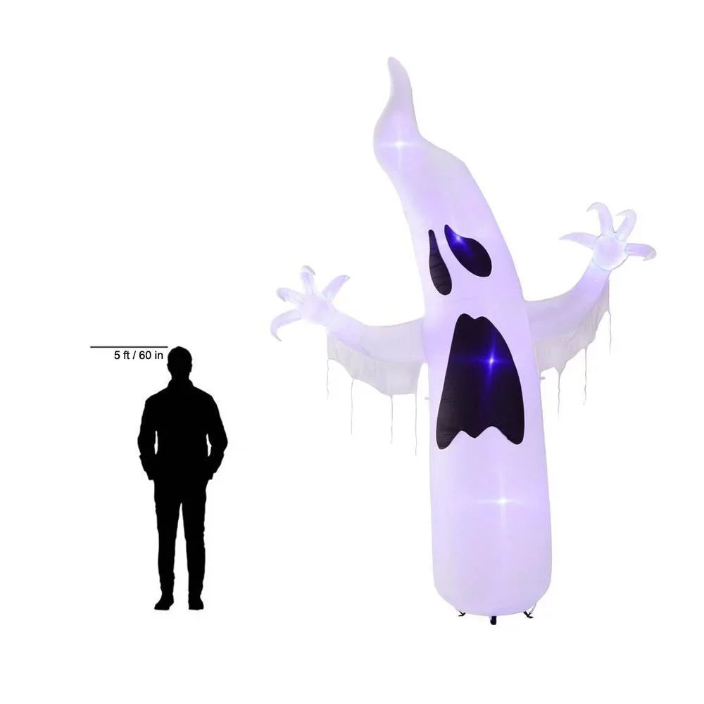 Ghost Short ft. Lightshow Circuit with Halloween Inflatable 12