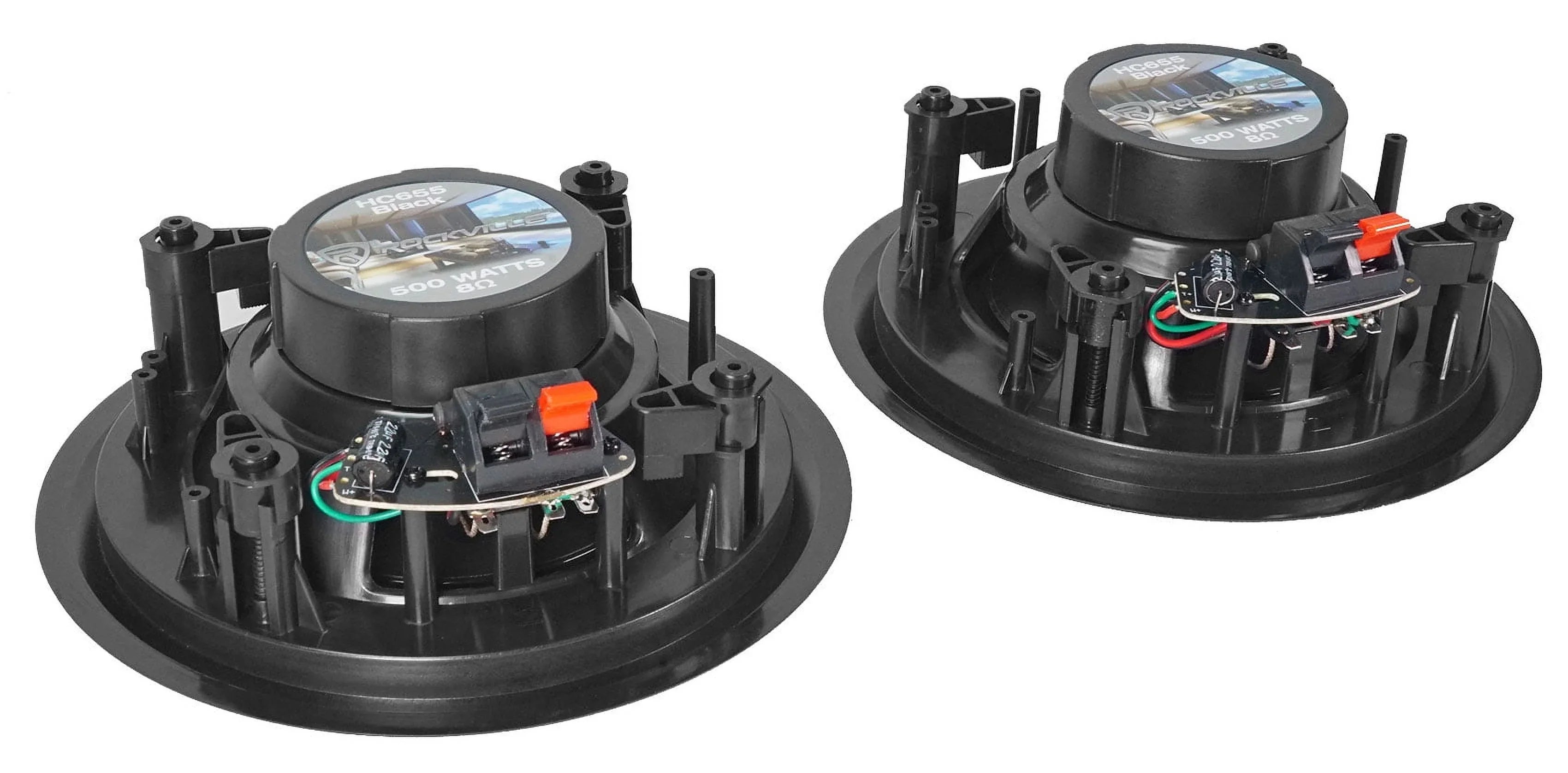 Ceiling Black 6.5" Speakers Theater Home Receiver+4) RX55URIBT Bluetooth