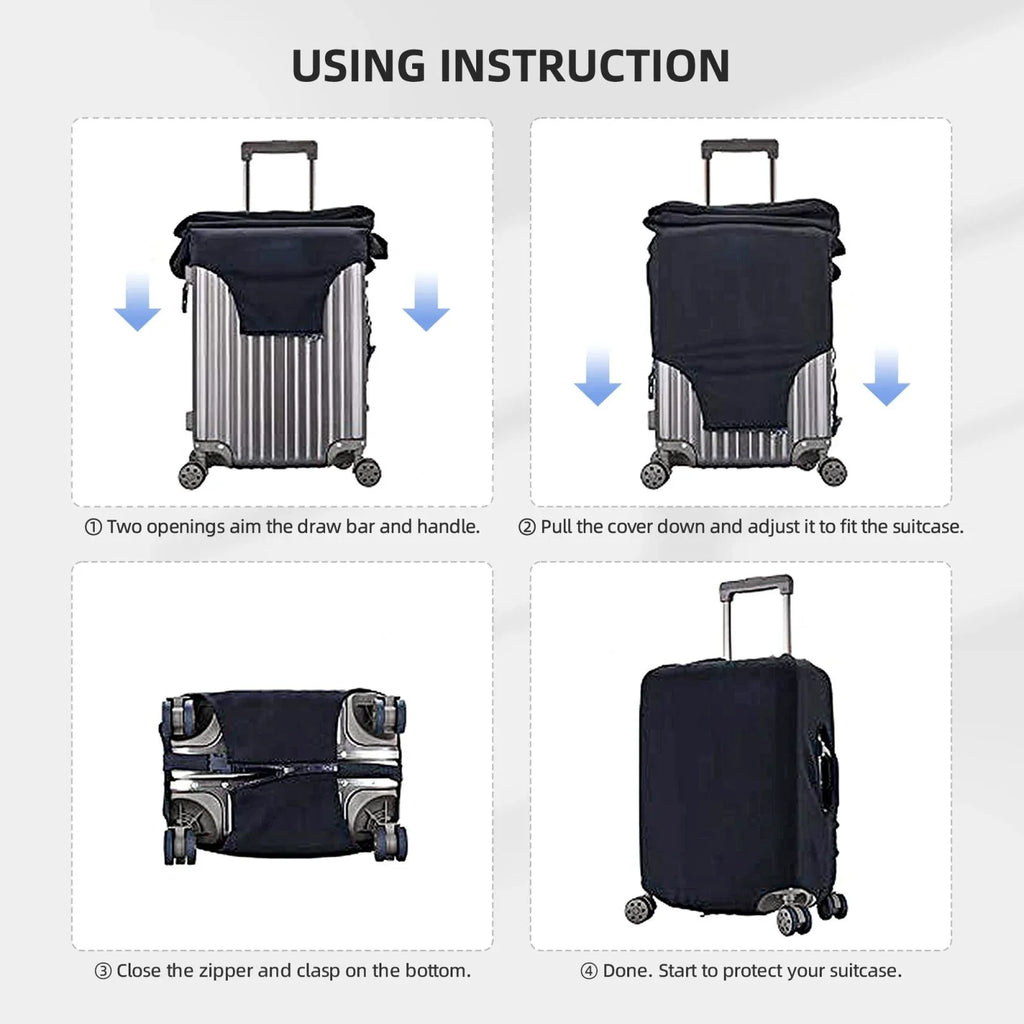 Noah'S - Ark2 Suitcase Fashion Cover Junzan Protector Luggage Washable Print On Inch Animals Luggage 18-32 Fits