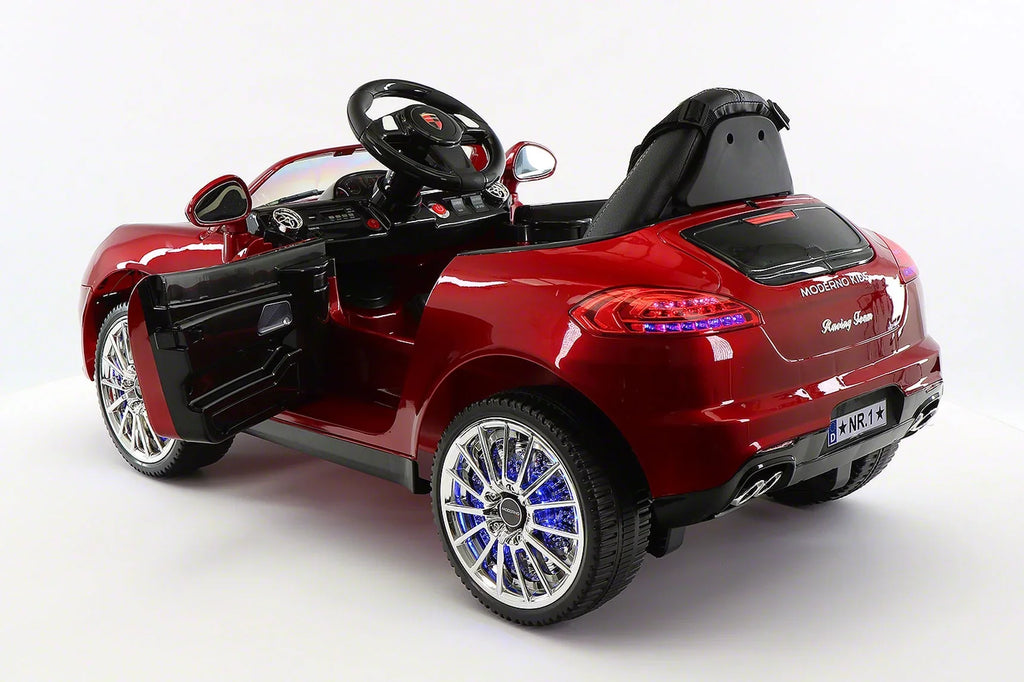 Parental Kids Roadster | with Electric Cherry Red Car 12V Ride-On Remote Kiddie R/C