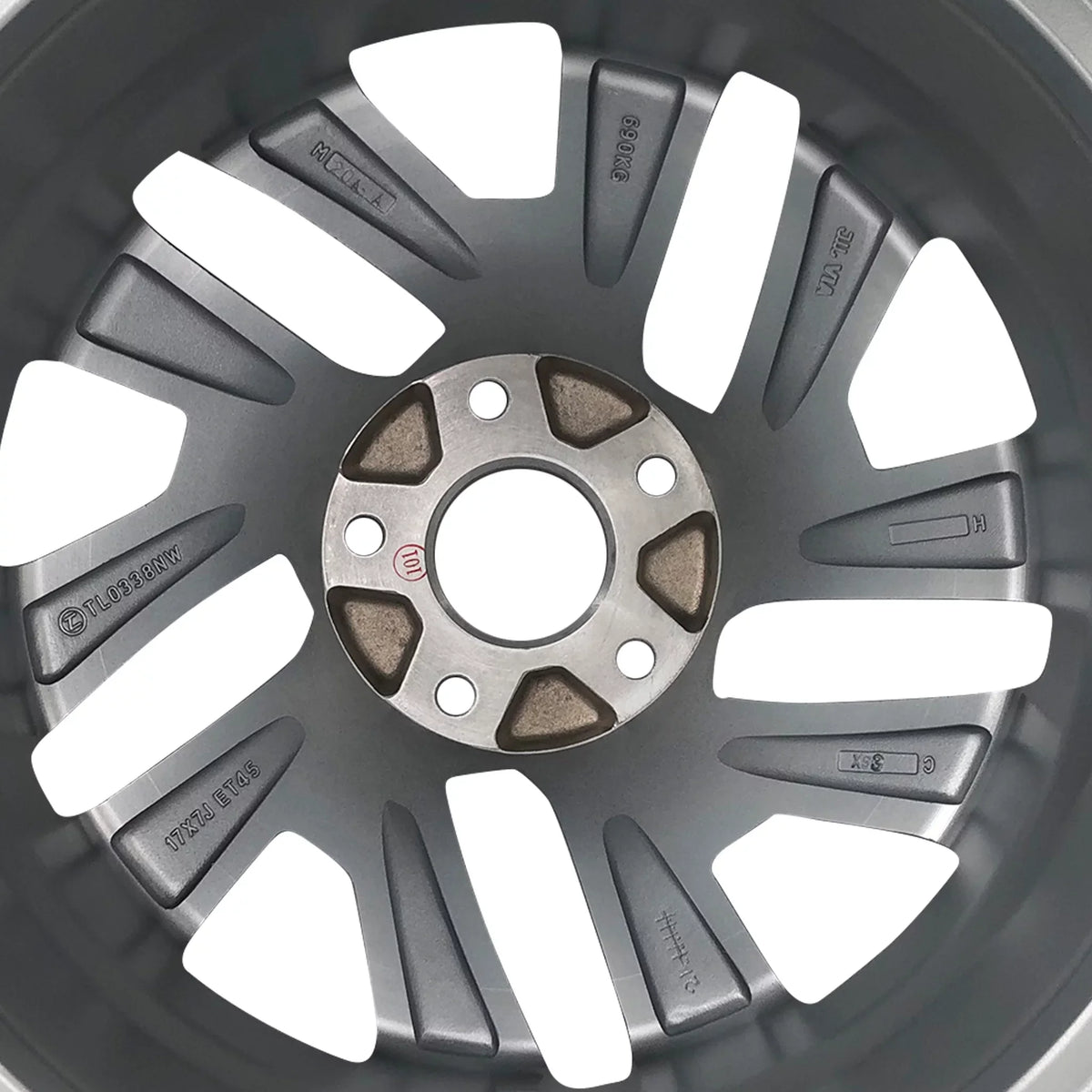 for OEM Brand 64069A Single Automotive 2015, spoke Wheel Replacement x 7" Honda 2016 Twisted Quality Velospinner Silver 17" New Alloy CR-V Rim