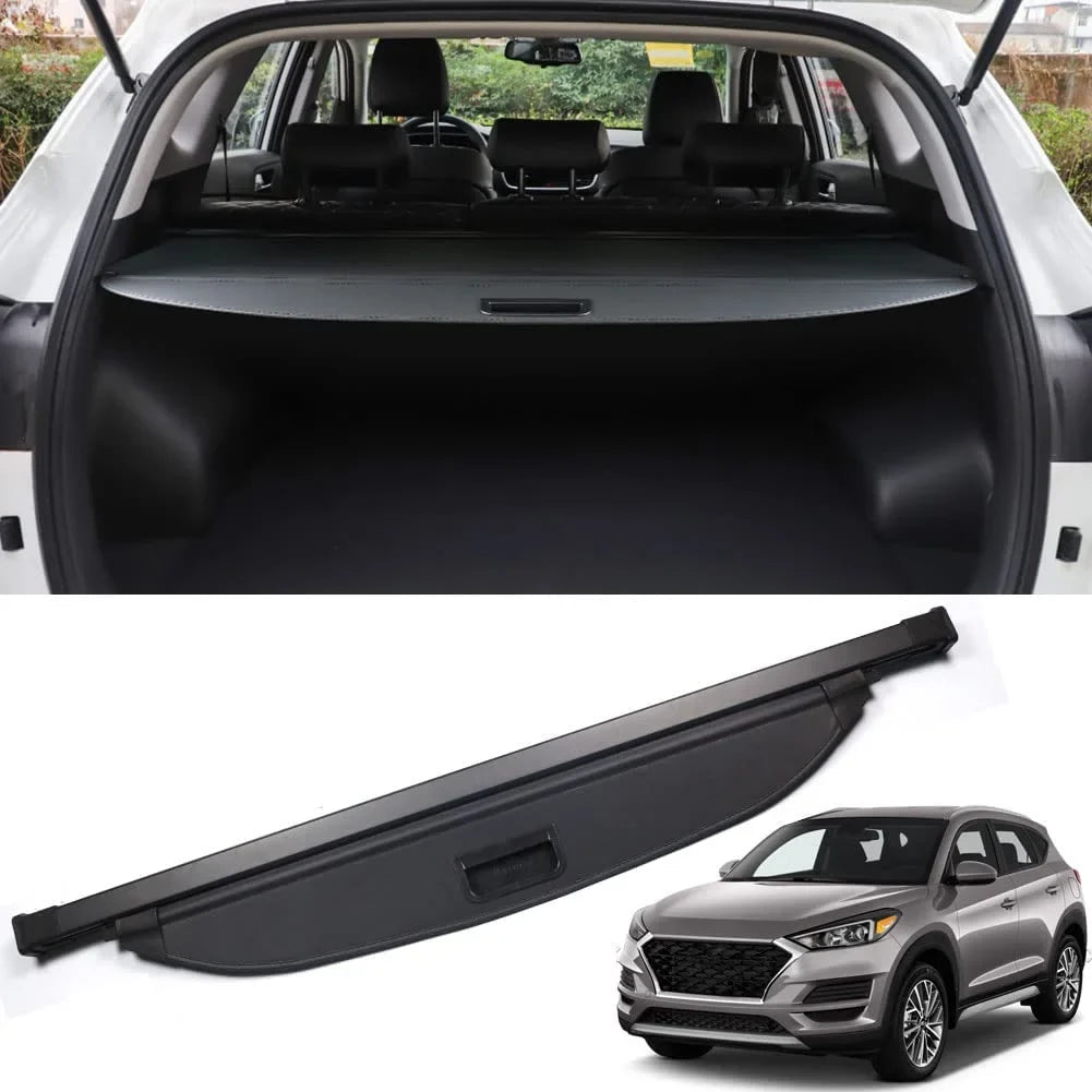 2020 Shield 2017 2018 Black Retractable Fit Cargo 2019 Tucson 2016-2021 Accessory Privacy Shade, Rear Hyundai SUV Tucson Cover for Trunk 2021 2016 Hyundai