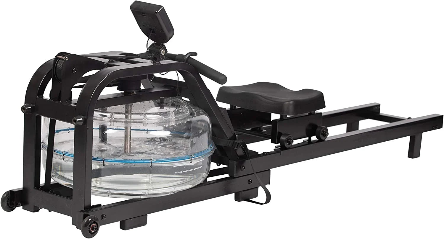 Water Rowig LCD Body Gym With Adjustable Moitor For Traiig Home Exercise Rower Resistace Whole Equipmet Water Machie Idoor