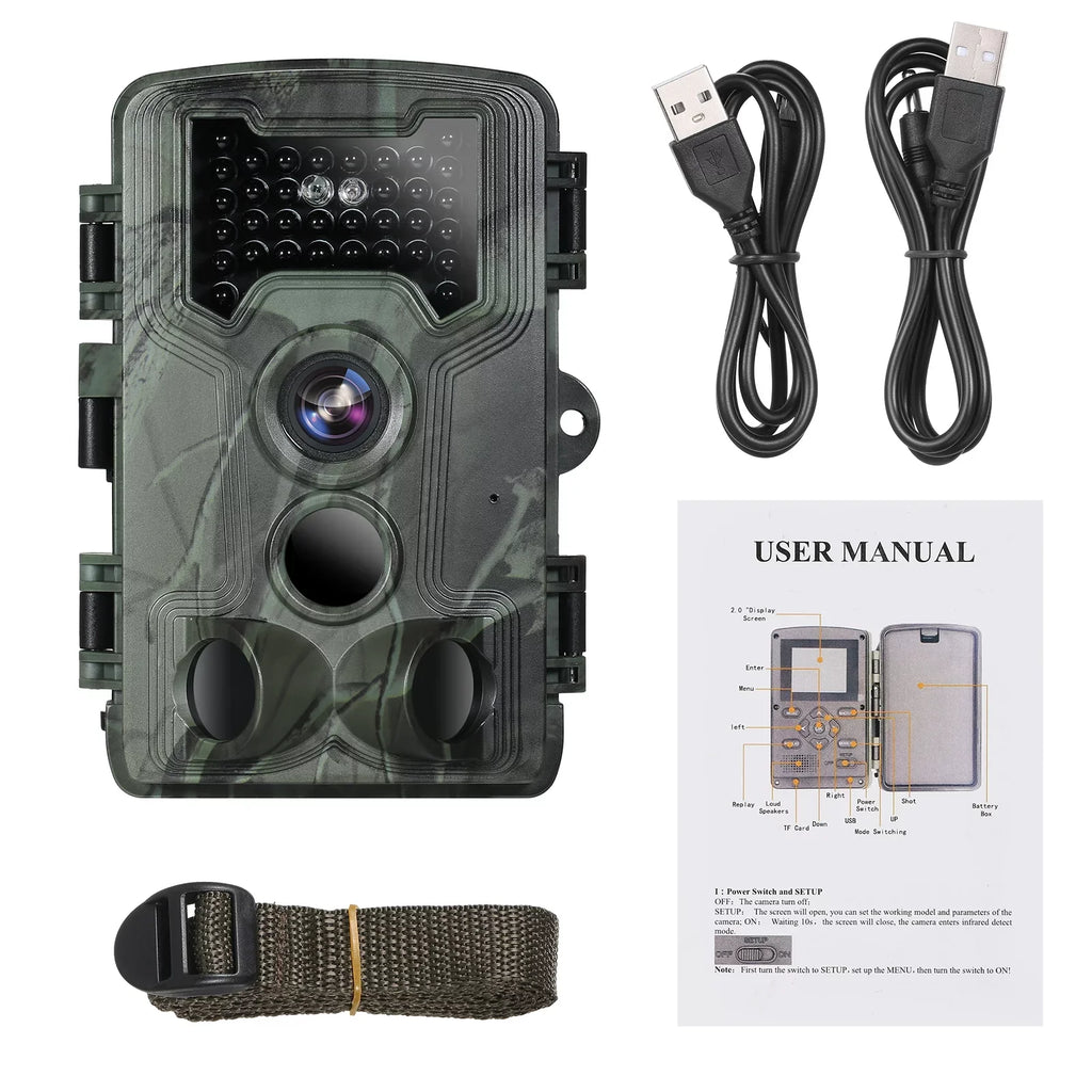 Vision Wildlife Waterproof 36MP Game Night Camera, Camera 1080P for Trail and Researching