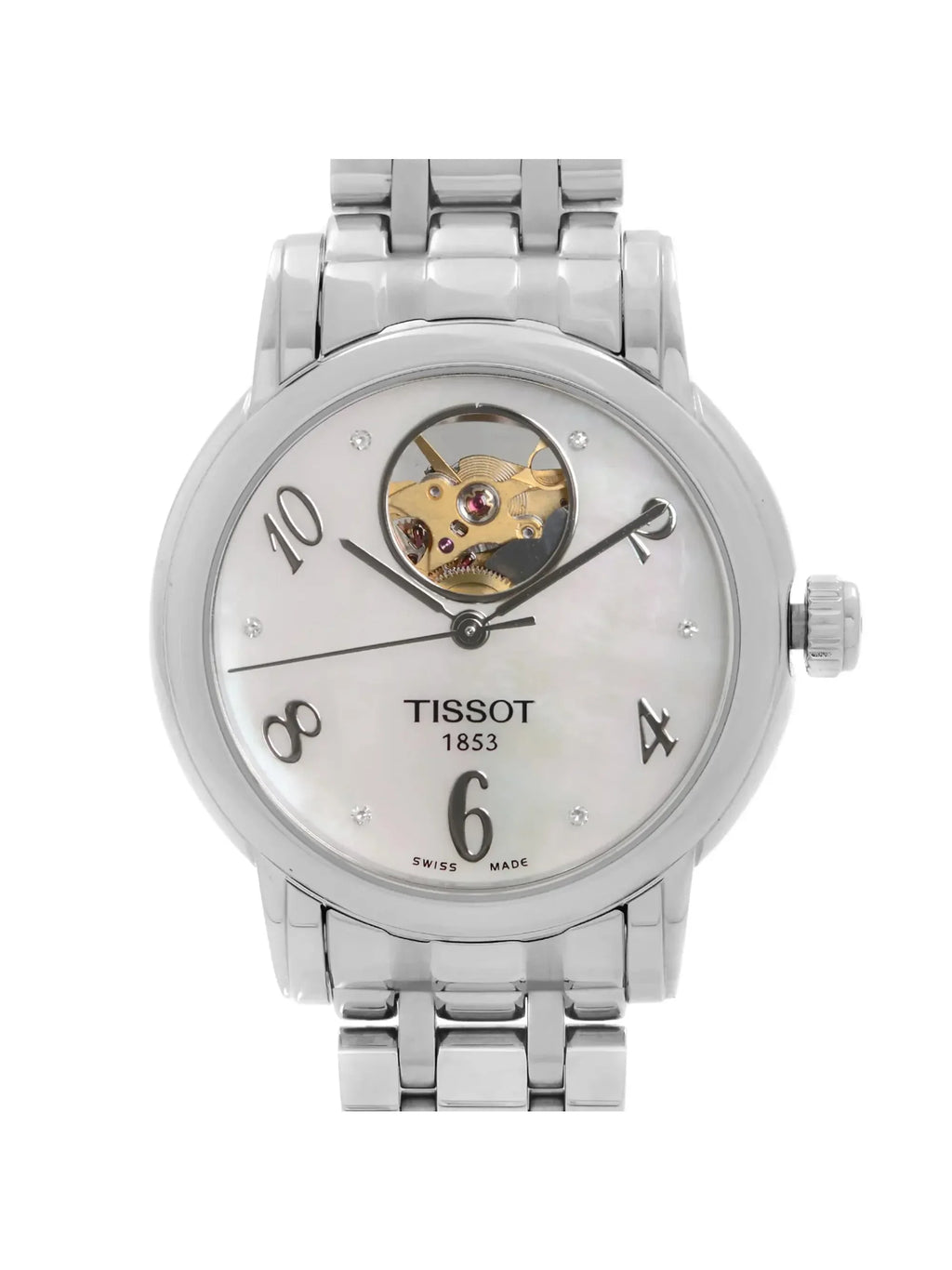 T050.207.11.116.00 (Like Lady Automatic Tissot New) Pre-owned MOP Heart Watch