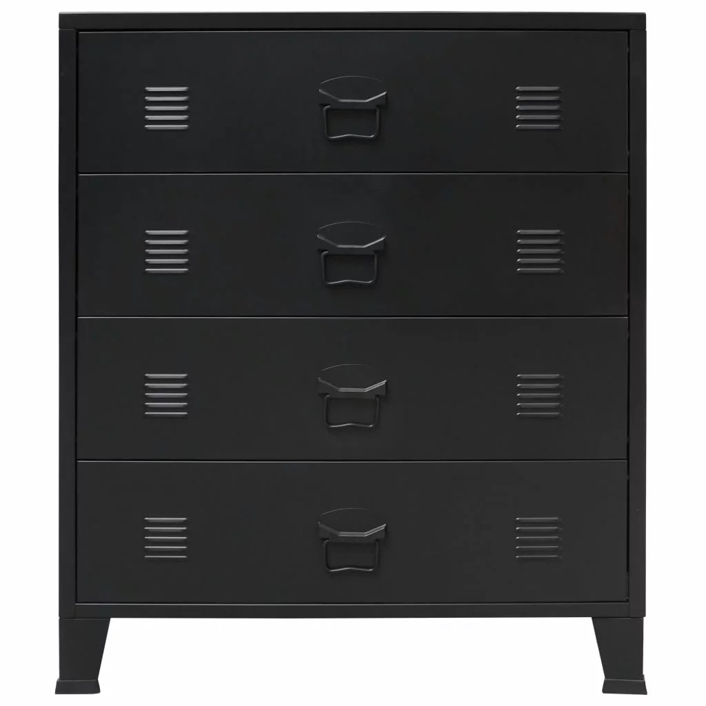 (W 4 Style Inches Black Side Dresser 15.7 H) Room Furniture D Drawer Anself x Entryway Living Metal with Decor 30.7 Industrial Storage x End 36.6 x Chest Hallway Handles x Cabinet Bedroom