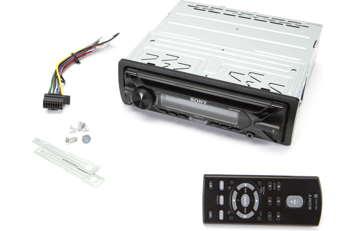 Inputs CD & Zonoz Bundle max Tool Sony and with USB Receiver Aux 55Wx4ch CDX-G1200U Z