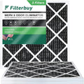 8 Filterbuy AC 10x10x1 (3-Pack) Air Odor with Eliminator Activated HVAC Pleated MERV Carbon Filters Furnace